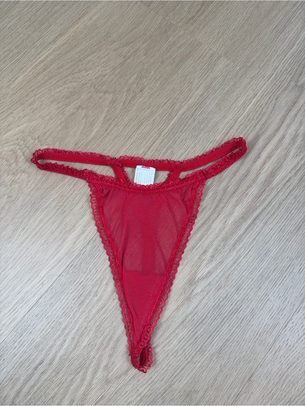 Vintage High Leg Cut Thong Panty S